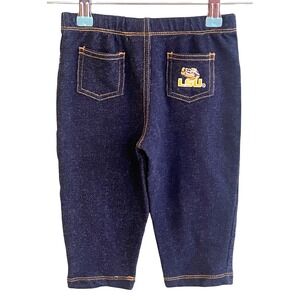 Creative Knitwear Infants 18 Month Pull On Soft Jeans‎ LSU Logo Pocket 18 Months